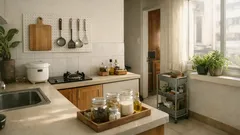 11 cách sắp xếp bếp hẹp gọn nhanh khi chưa có kitchen set